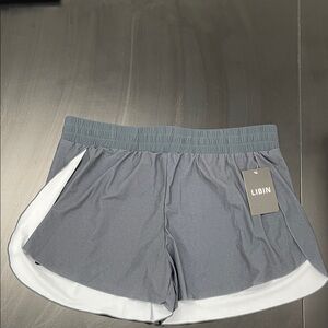 LIBIN Women's Athletic Gray Shorts
